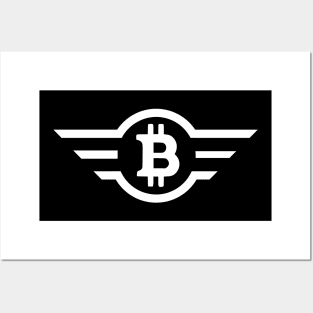 bitcoin luxury logo Posters and Art